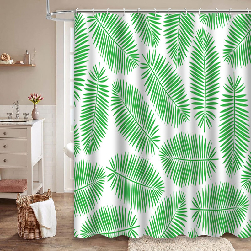 Rideau de douche Palm Tree, L 72 po x l 78 po