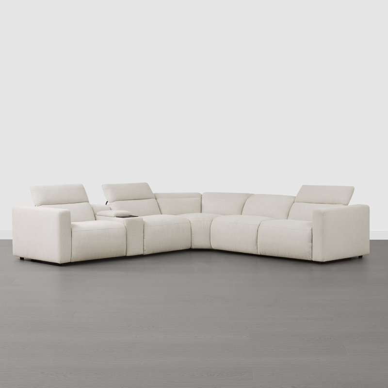 Canapé modulaire inclinable électrique 5 pièces Wall-hugger, Symétrique, H 39,4 po x l 138,2 po x P 125,2 po