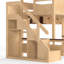 Lits pour enfants peu encombrants avec rangement, chambre d'enfant pour lit simple au-dessus d'un lit double en bois