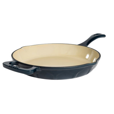 11 Inch Luxe Enamel Skillet, Marine