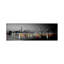 Skyline At Night With Color Pop Lake Michigan Reflection, Chicago, Cook County, Illinois, Usa by Panoramic Images - Wrapped Canvas Panoramic Print-1962171107
