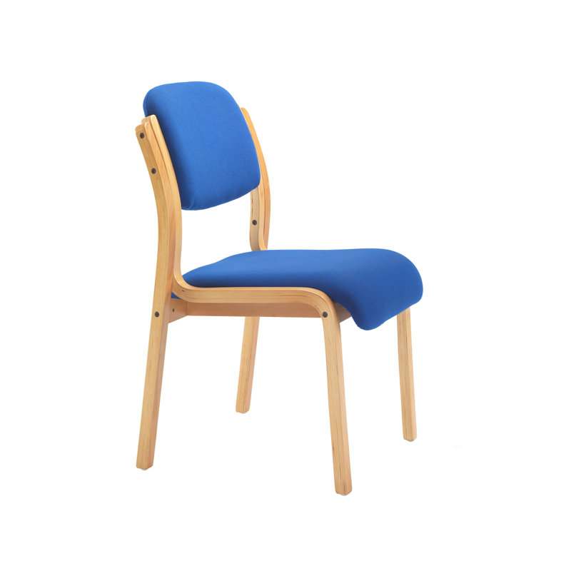Sayler Armless Stacking Chair, Royal Blue Pyra