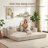 Convertible Sofa Bed - Foldable Upholstered Couch with Cupholders & Storage Pockets- Modular Sectional for Living Room, Bedroom, Studio - Compression Sofa in Box-552691727
