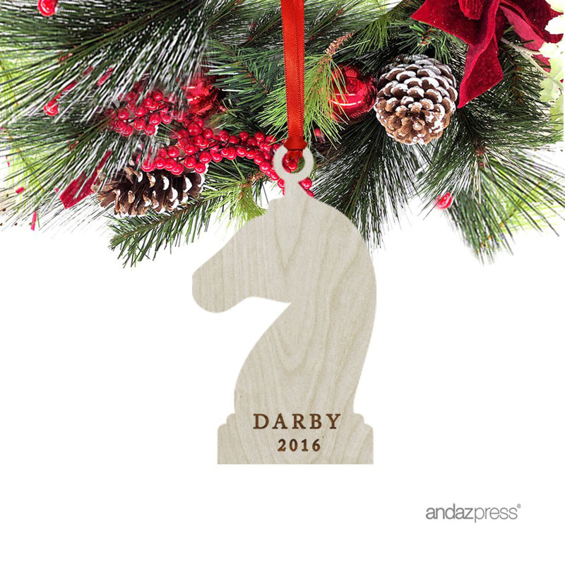Wood Animals Holiday Shaped Ornament, Yes
