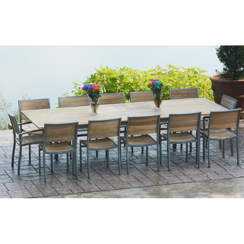 Soho Outdoor 13 - Piece Dining Set, White