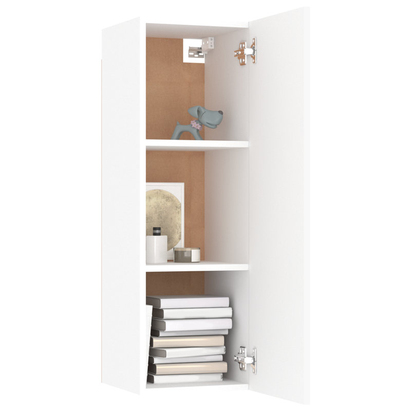 Dorminy 110cm H TV Stand, 90cm H x 30.5cm W x 30cm D, White