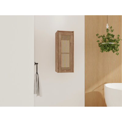 12" Bathroom Side Cabinet, Wall Mounted, And Practical Mounted Unit, Soft Close Doors, Elegant Look