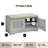 28.74"Shoe Storage Bench With 2 Door Cabinet, Entryway Bench With Grey Shoe Storage, Shoe Bench With Cushion, Adjustable Shelves, Shoe Rack Bench For Entryway, Hallway, Shoe Storage-302300287