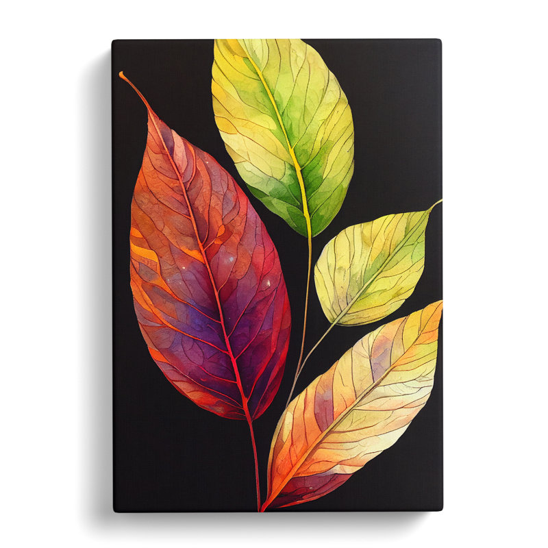 Leaves Of Colour No.1 - Wrapped Canvas, 76cm H x 50cm W x 3cm D