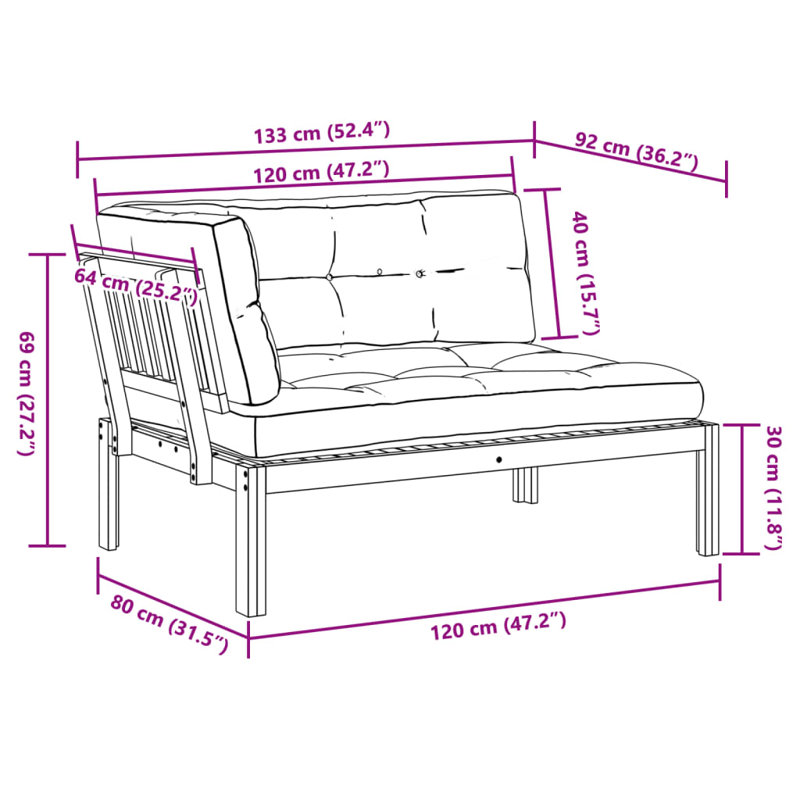 Canapé d'angle avec coussins Ebern Designs, Taupe
