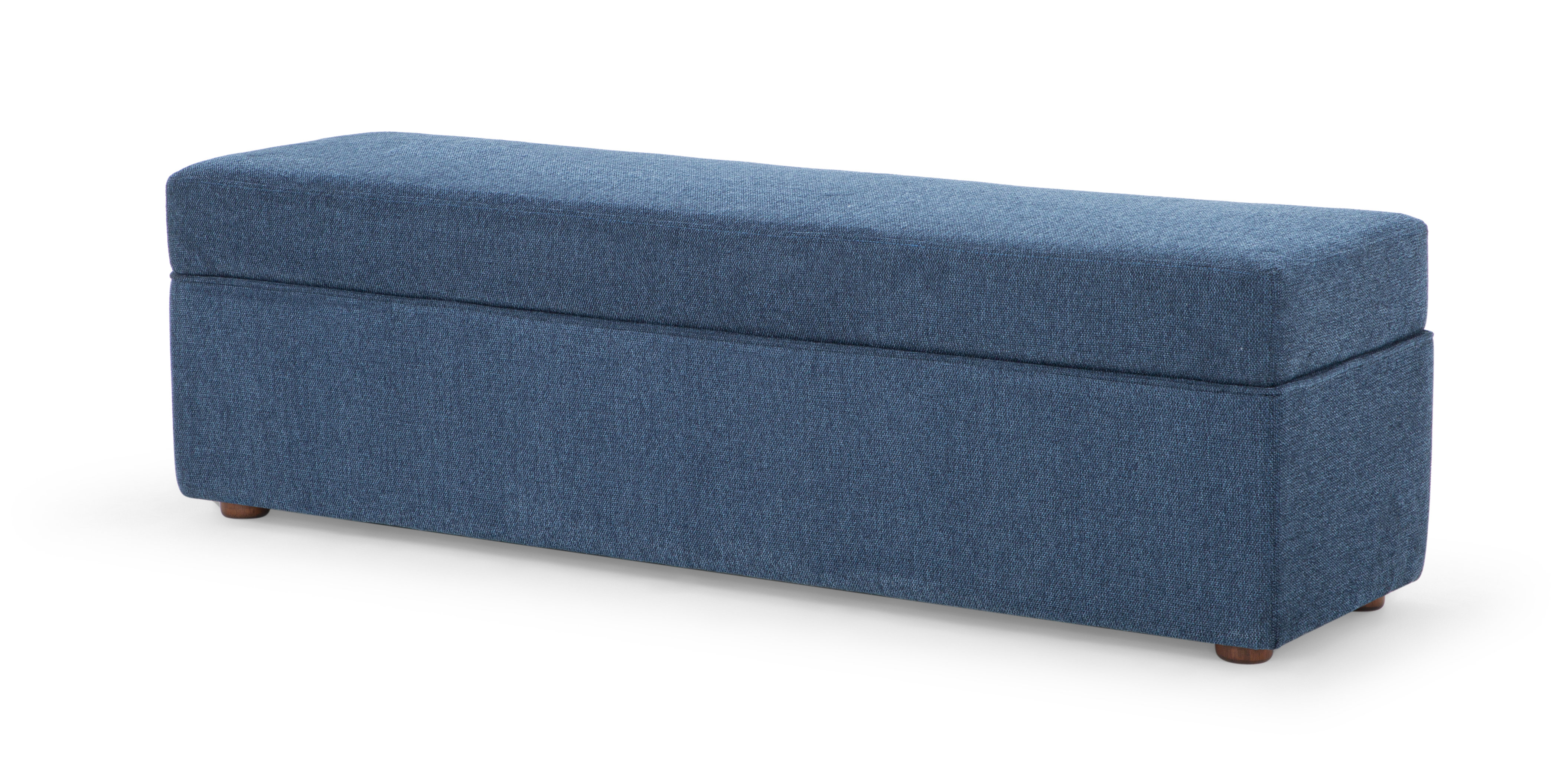 AllModern Mel Chenille Upholstered Storage Bench & Reviews | Wayfair