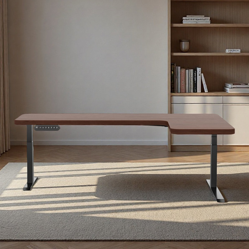 Bureau d'ordinateur en L en forme de L pour le bureau, H 46,85 po x l 70,87 po x P 43,31 po, Retour à droite
