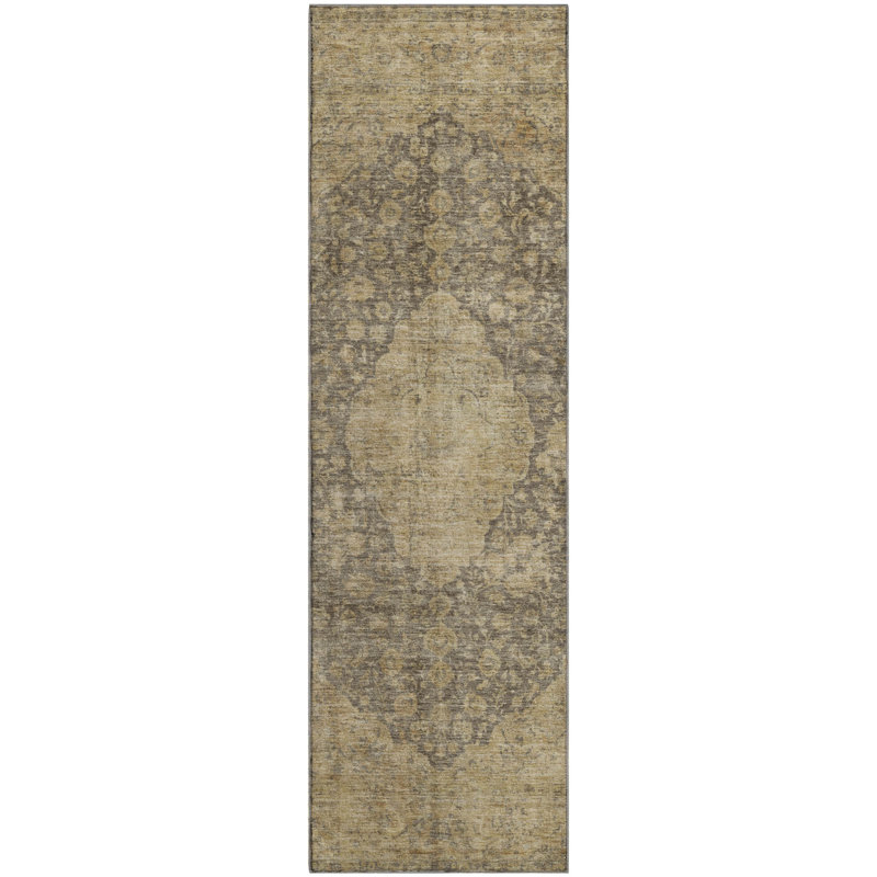 Premium Machine Washable Honig AMF1657 Global Rug, Runner 2'3" x 7'6"
