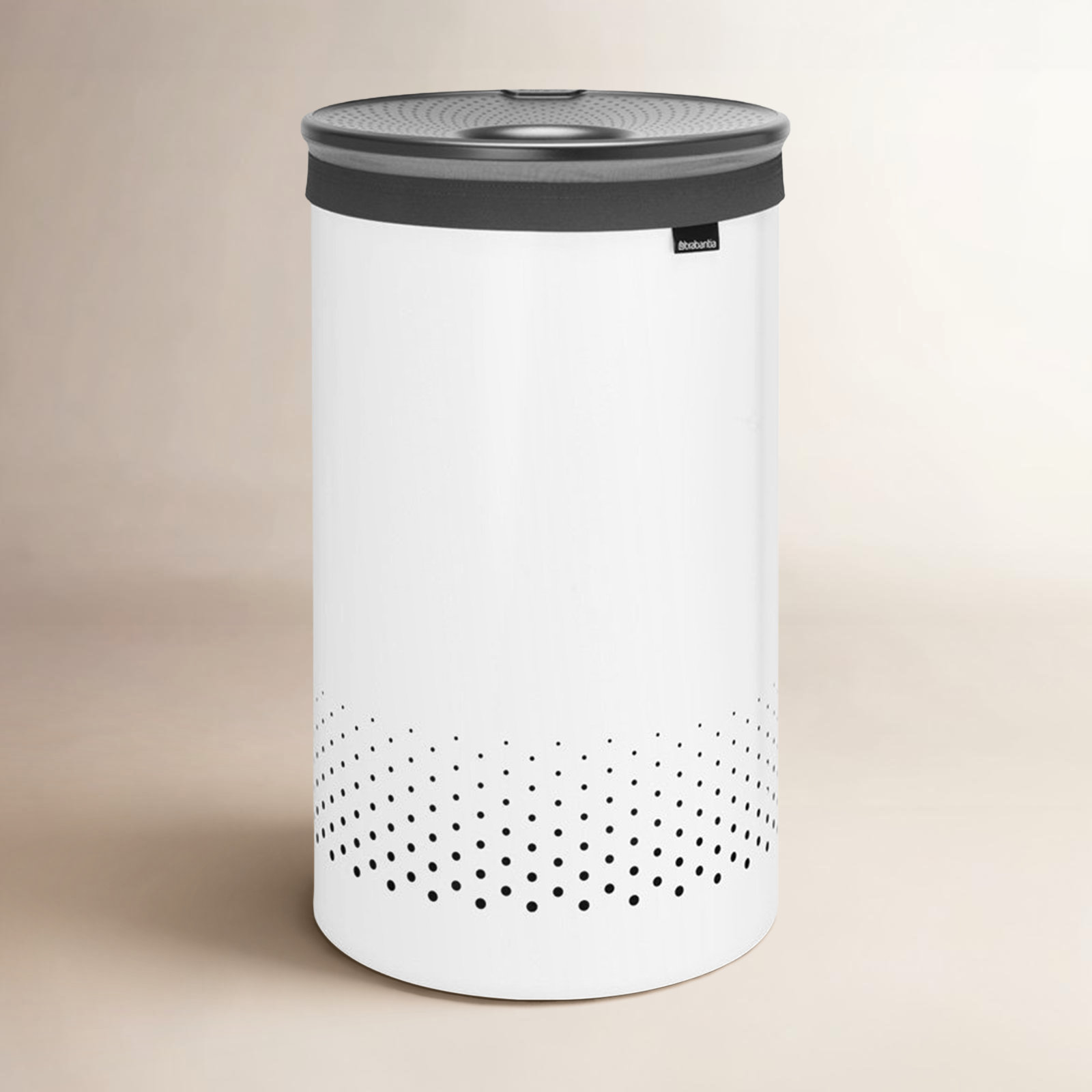 Brabantia 16 Gallon Laundry Hamper, White