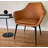 Teegan 19'' H Upholstered Metal Armchair-438107533-463156451