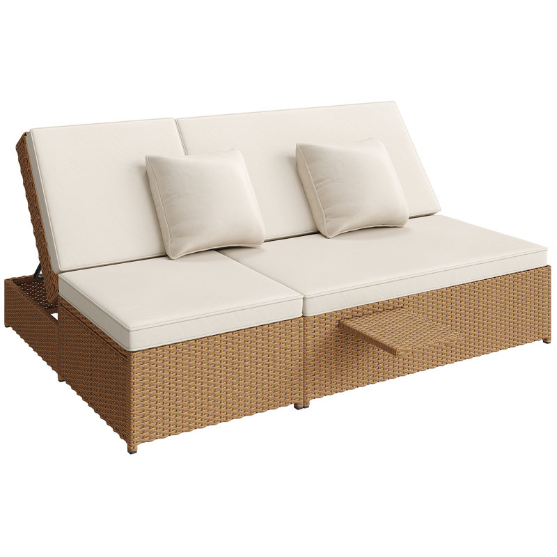 199cm Long Double Chaise with Cushions