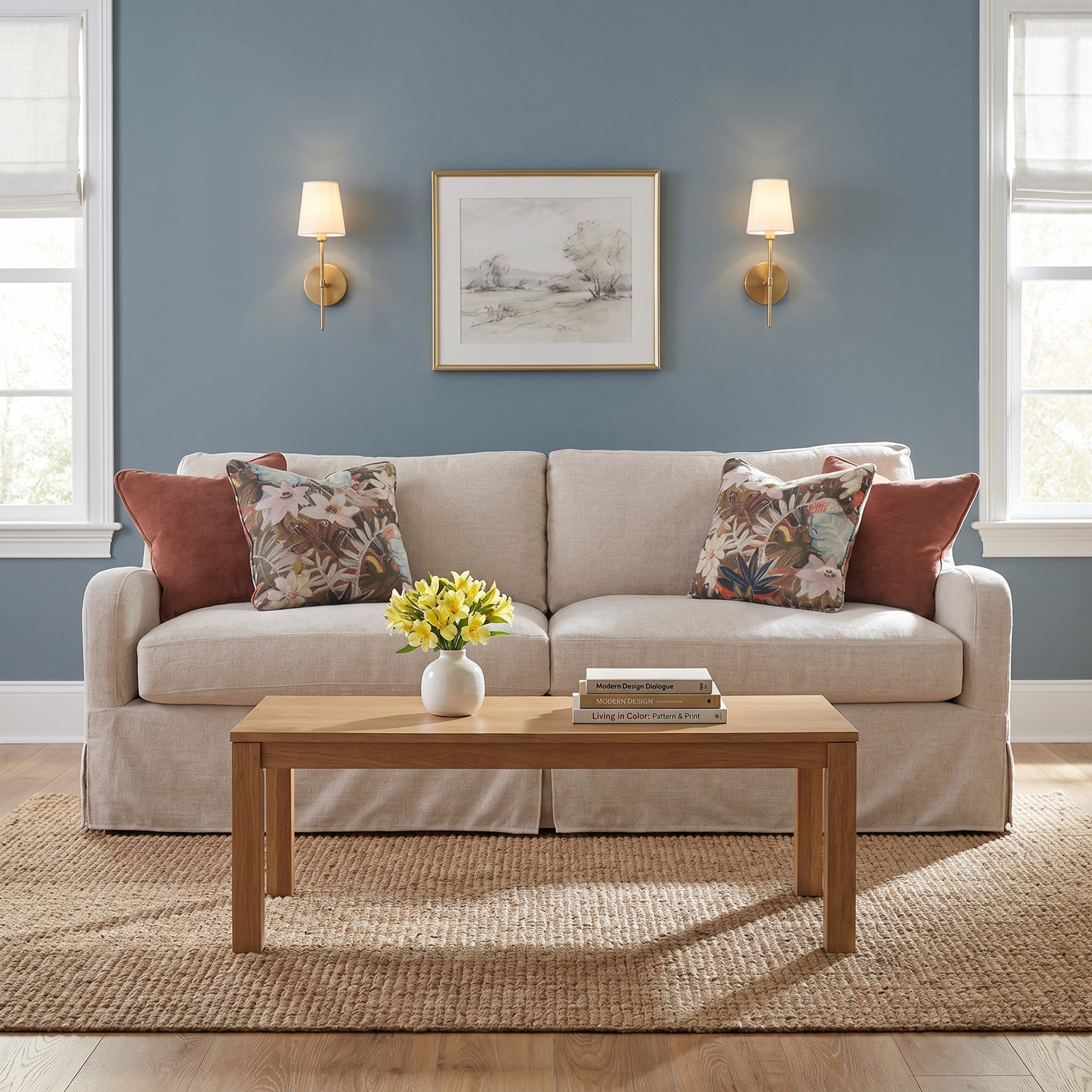 Jeanette 91'' Sofa, Dusty Rose