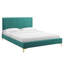 Lit plateforme en velours Peyton Performance-893185623-893185622