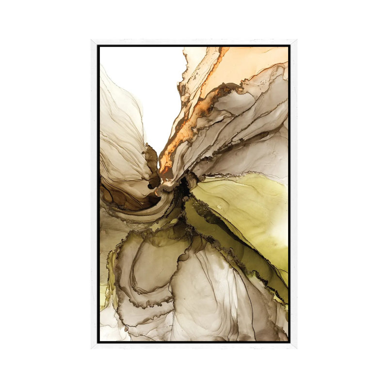 Olive II by Monet & Manet Art Studio - Painting on Canvas, 152.4cm H x 101.6cm W x 3.81cm D, White Framed