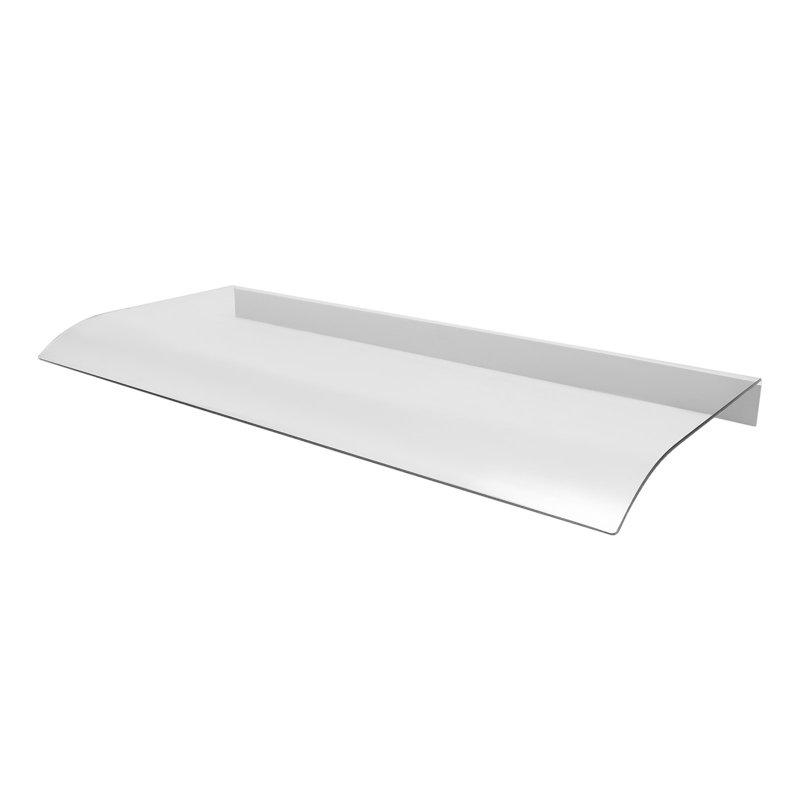 Auvent de fenêtre incliné en transparent, H 2 po x l 31,5 po x P 15,7 po, Transparent