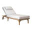 Serenique Outdoor Teak Chaise Lounge