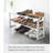 Yamazaki Home 2 Shelves Adjustable Shoe Rack, Large, Double, Steel,  Holds 6 to 12 shoes, Expandable-2058217689