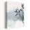 Art mural contemporain abstrait minimaliste serein en bambou