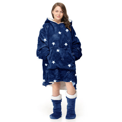 Abhaki Junior Hoodie Stars Blanket