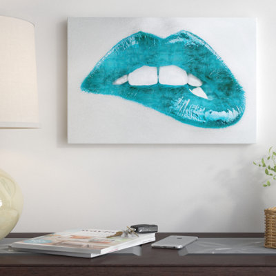 «Luscious Teal» par Sarah Mcguire, reproduction sur toile tendue sur châssis