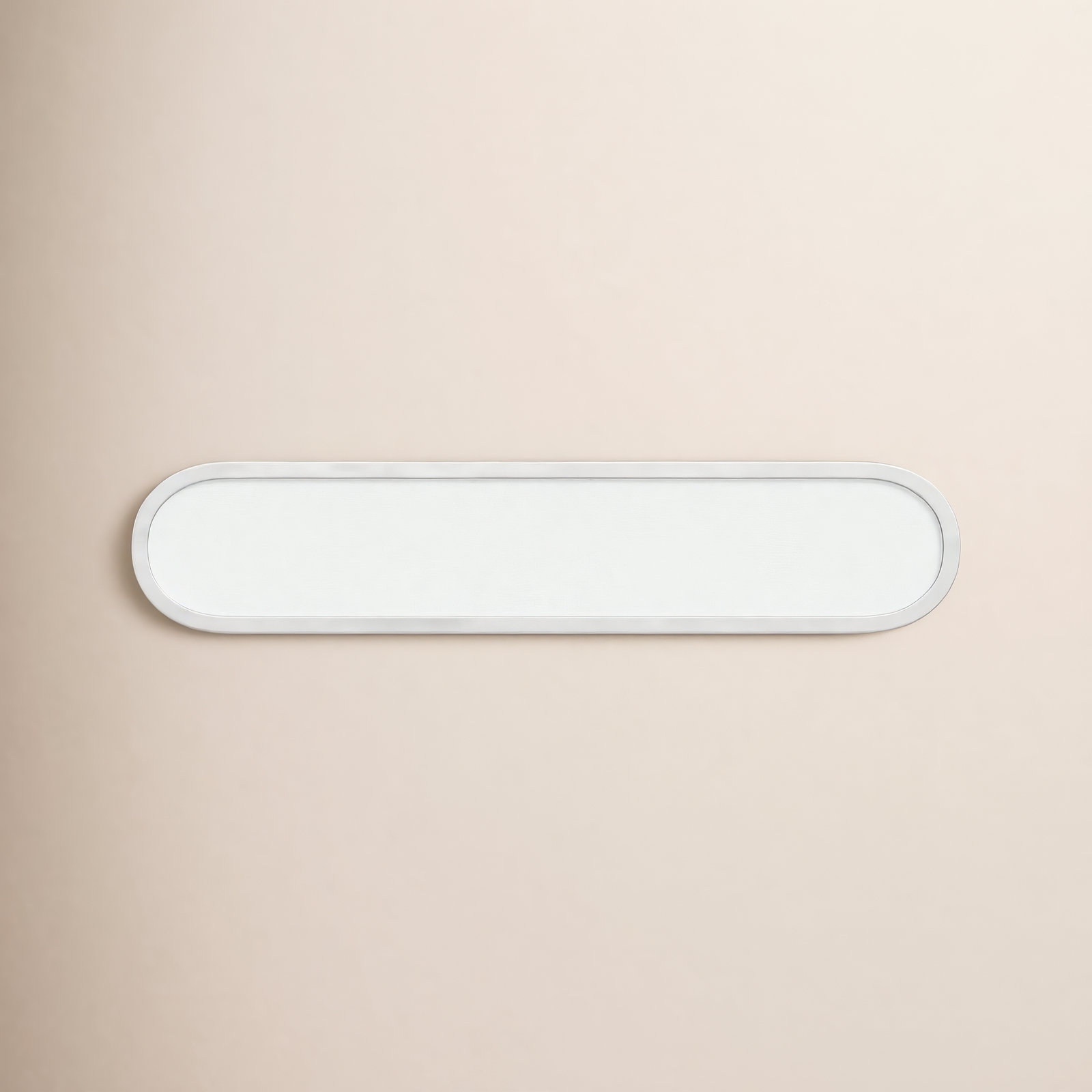 Single Dimmable LED Bath Bar, White/Satin Nickel, 24"