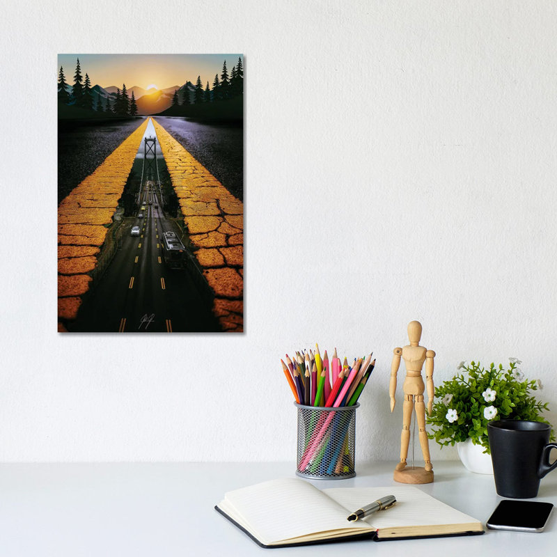 Parallel Worlds by Kathrin Federer - Wrapped Canvas Print, 20.32 cm H x 30.48 cm W