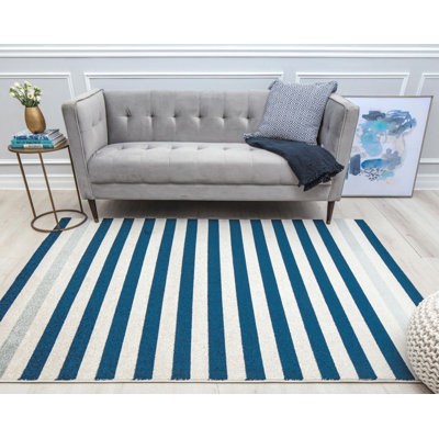 Tapis bleu marine Callum