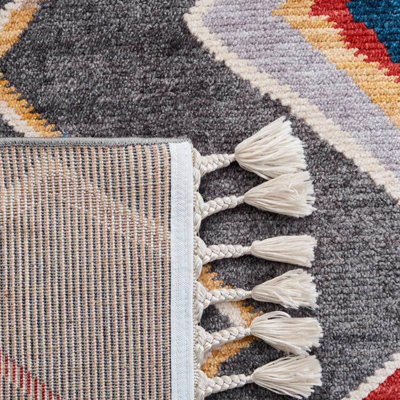Raelynn Performance Southwestern Rug, Rectangle 6'7" x 9'