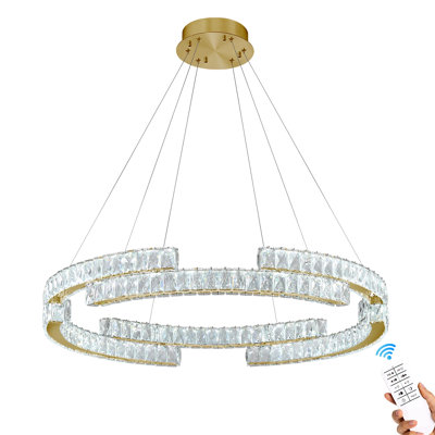 Modern Dimmable Ring Led Chandelier