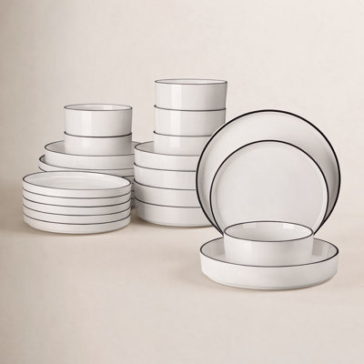 24-Piece Ceramic Dinnerware Set