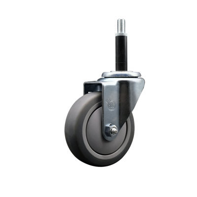 Roue extensible en caoutchouc thermoplastique pivotant 3/4 po SCC