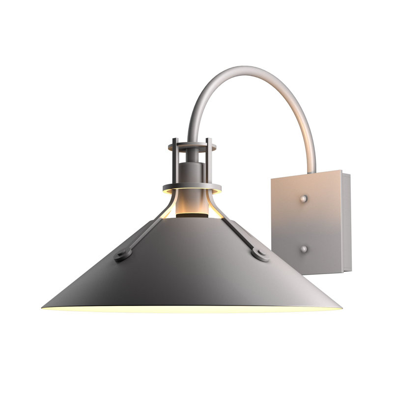 Henry 1 - Bulb Outdoor Barn Light, 10.5" H x 9.2" W x 10.4" D, Coastal Burnished Steel
