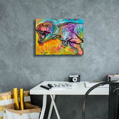 «T Rex 2» par Dean Russo, art mural sur toile
