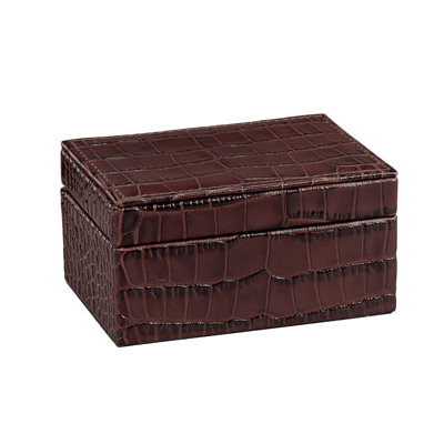 Graphic Image Small Box, Leather