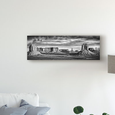 «Black and White Desert View VII» par David Drost - reproduction de photo sur toile tendue