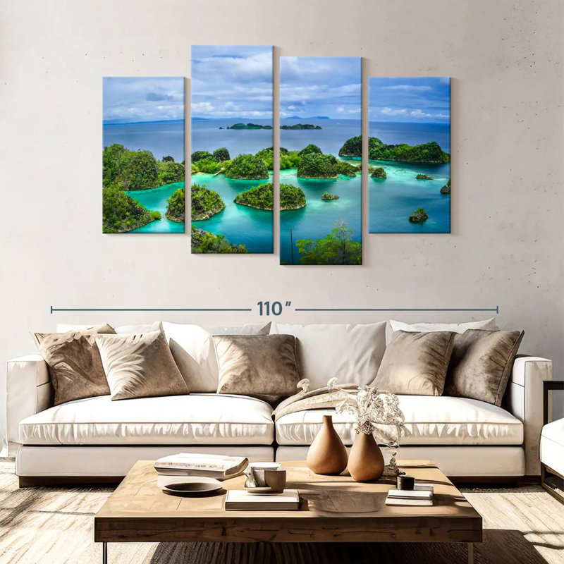Gillard Pianemo Islands, 54" H x 84" W