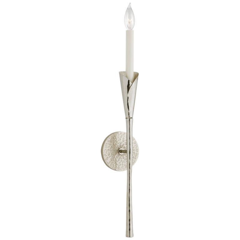 Chapman & Myers Aiden Tail Sconce, Polished Nickel