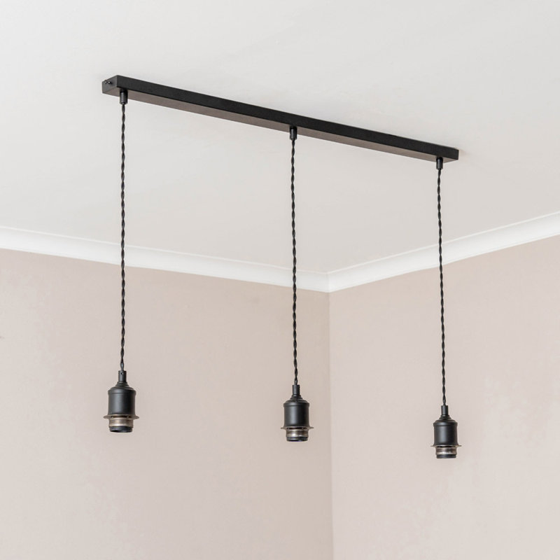3 - Light Pendant, Matte Black