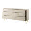 Oval Sideboard With Six Drawers Beige-2059919739