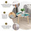 Ensemble de 2 tables d'appoint Triangle