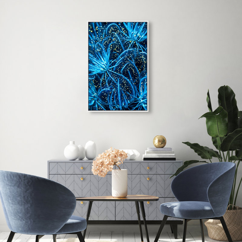Neon Garden Print by Oliver Gal, 25"H x 17"W, White Floater Frame
