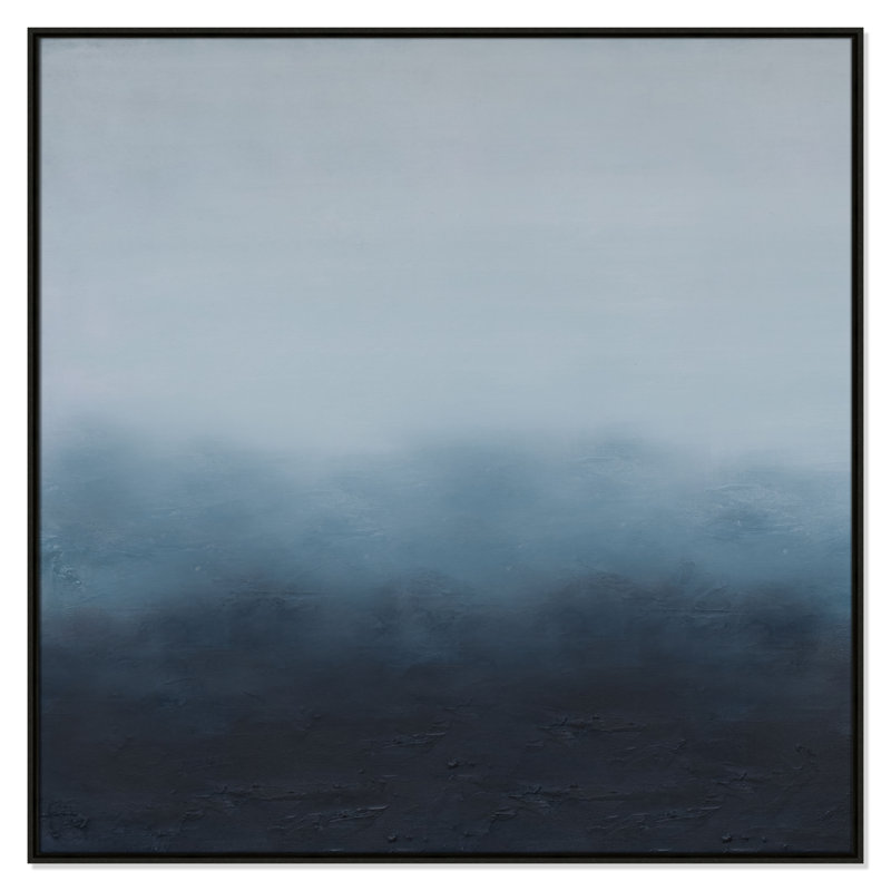 «Elemental II Square Version Print» par S.H. Khân, Espresso, H 46,5 po x l 46,5 po