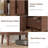 Mid century modern nightstands, Walnut Night Stand With Charging Station, nightstand with drawers and shelves, nightstand for bedroom, bedside table with charger station, end table for living room, wood nightstand-870062868