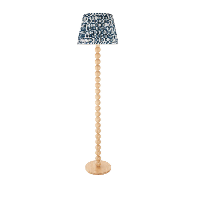Cane 156cm Traditional Floor Lamp, Marlin Blue