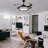 43" Ekain 3 - Blade LED Smart Retractable Blades Ceiling Fan with Remote Control and Light Kit Included